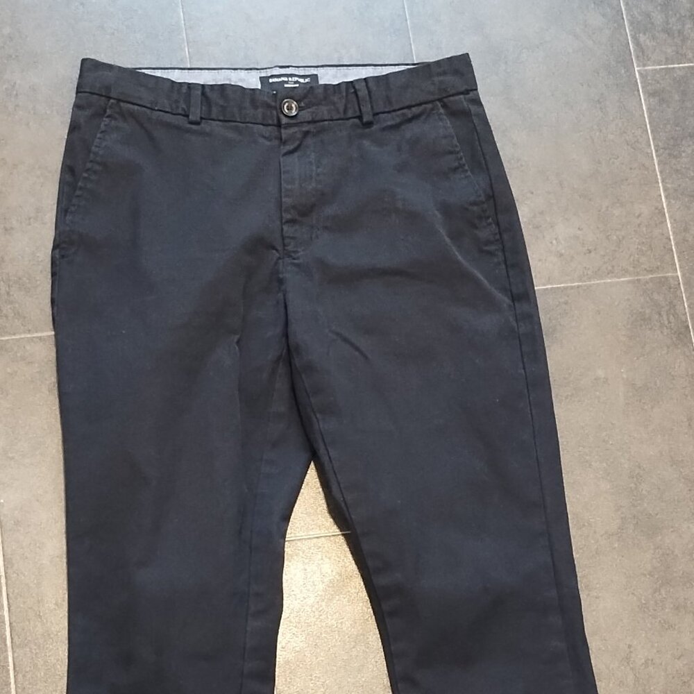 Banana Republic Factory Men's Black Slacks Aiden Fit 30x30 934457